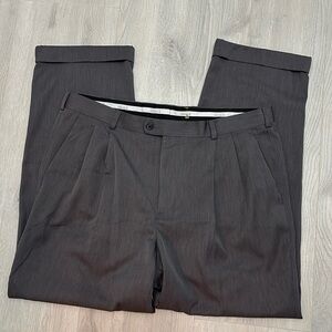 🔥BUNDLESALE 36/30 Perry Ellis Portfolio classic fit pleated cuffed dress pants